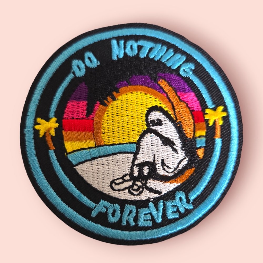 Iron On‎ Patch-Crafts Material DIY Accessory-Do Nothing Forever-Lonely Soul-A41